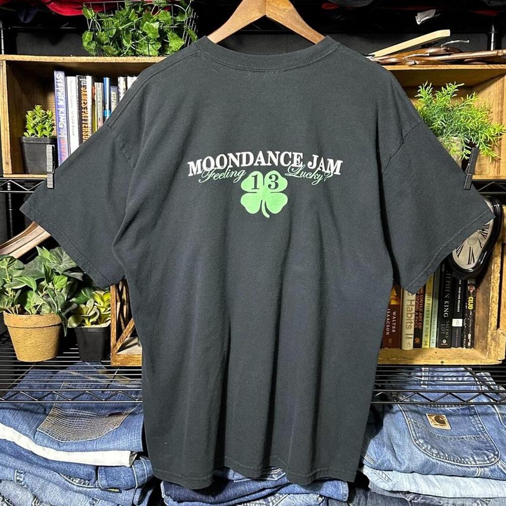 Vintage Y2K Moondance Jam Jack Daniel’s Tee Black Mens XL Alcohol Shirt